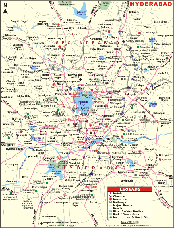 Hyderabad City Map